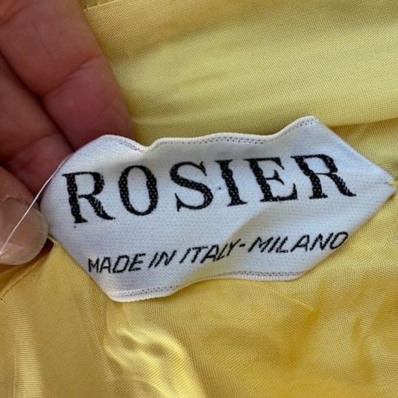VINTAGE Rosier Patterned Yellow Suit - Picture 14 of 16